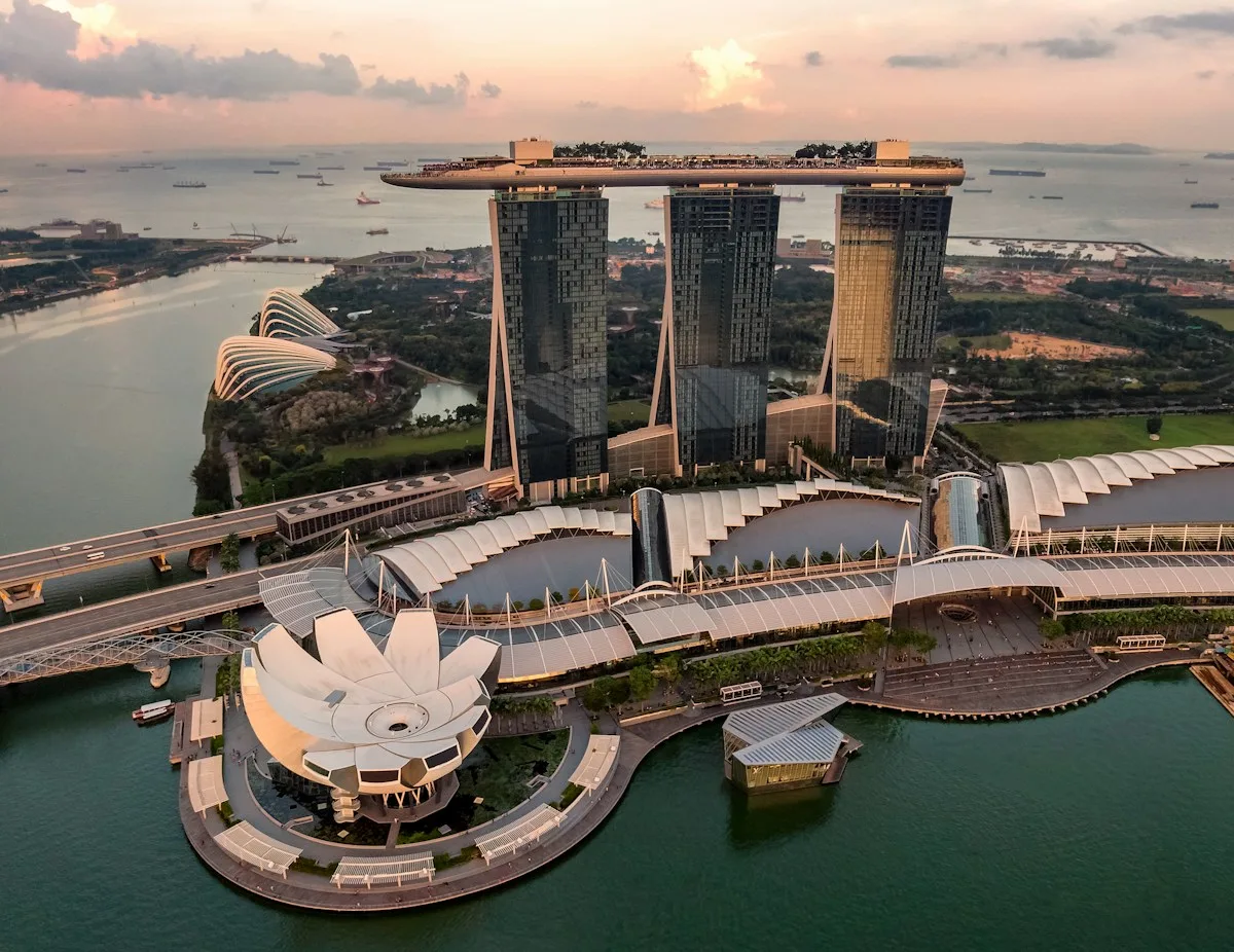 Singapore skyline and waterfront
